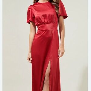 ☀️❄️cool red dress NWT